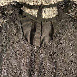 Black lace top